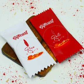 Traditional Rakhi with Roli Chawal Set