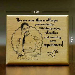 Personalized More Than Colleague Engraved Wooden Photo Frame Gift For Farewell
