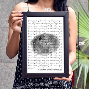 Our Song – Personalised Our Lyrics Frame