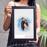 Personalized Photo & Song Lyrics Frame – Custom Wall Art Keepsake