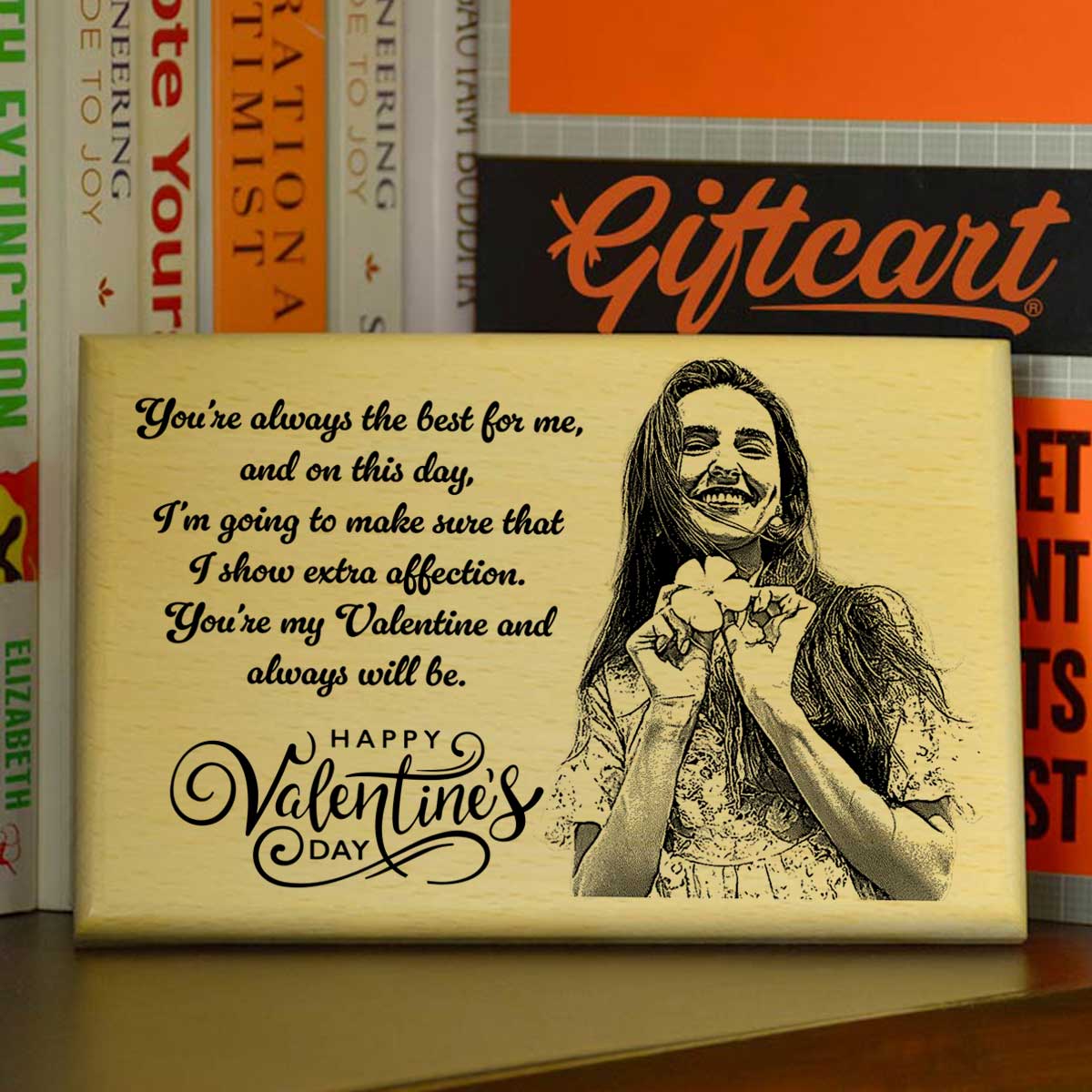 Customized Always The Best Engraved Wooden Photo Frame Gift For Valentine's Day