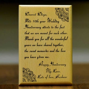 Personalized My Love Engraved Wooden Photo Frame Gift For Wedding Anniversary