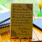 Personalized My Love Engraved Wooden Photo Frame Gift For Wedding Anniversary