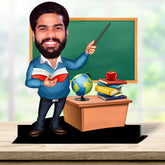 Personalised Caricature Gift for Teacher (Male)