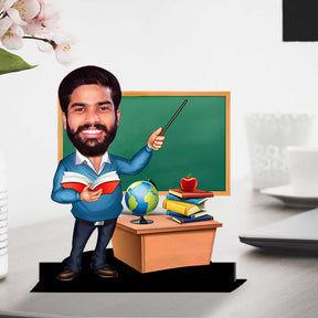 Personalised Caricature Gift for Teacher (Male)