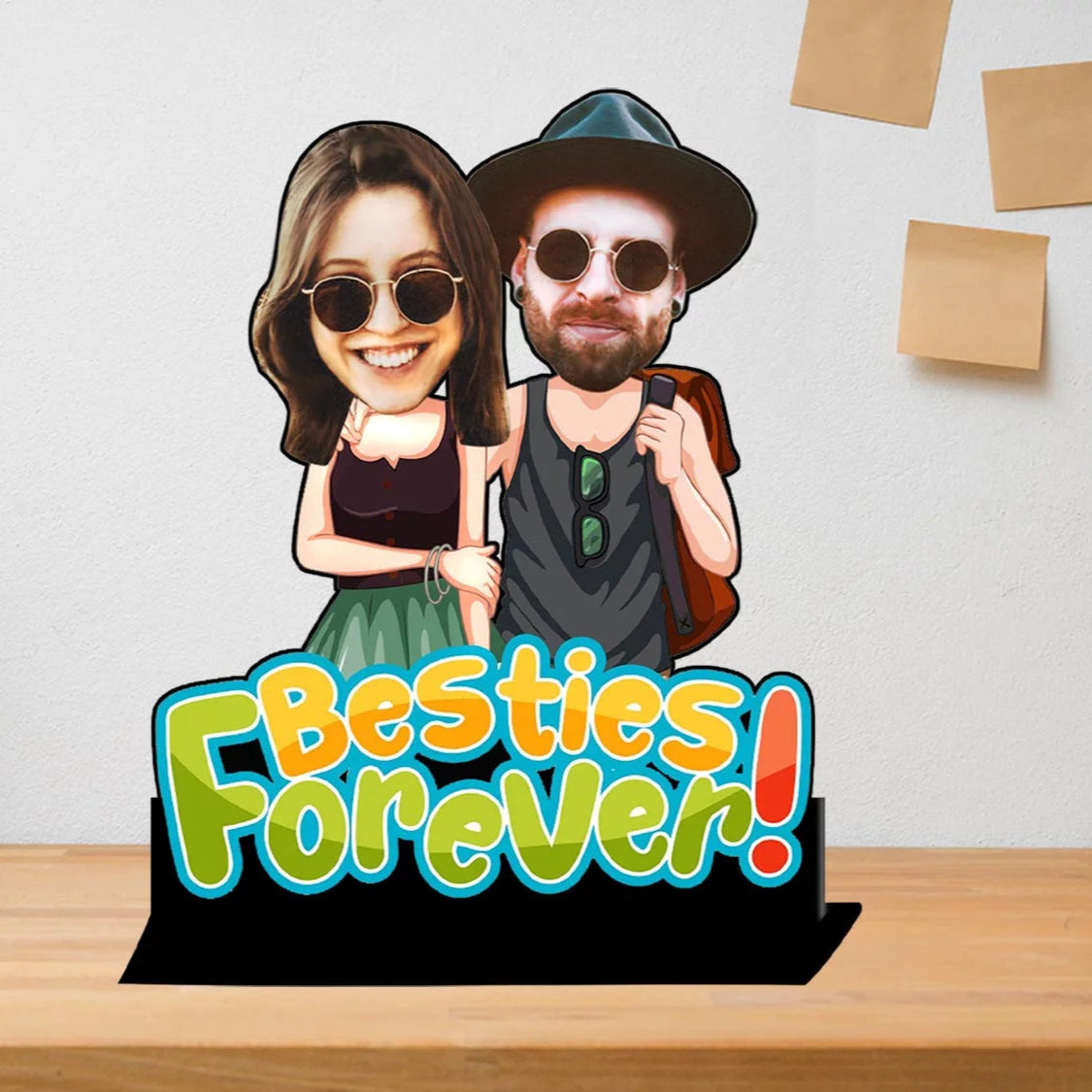 Personalised Besties Forever Caricature Gift