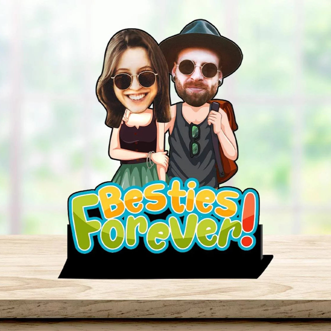 Personalised Besties Forever Caricature Gift