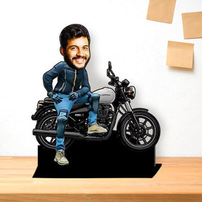Personalised Bike Caricature Gift for Bike Lovers