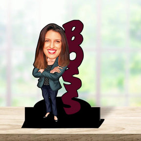 Personalized Caricature Gift for Lady Boss