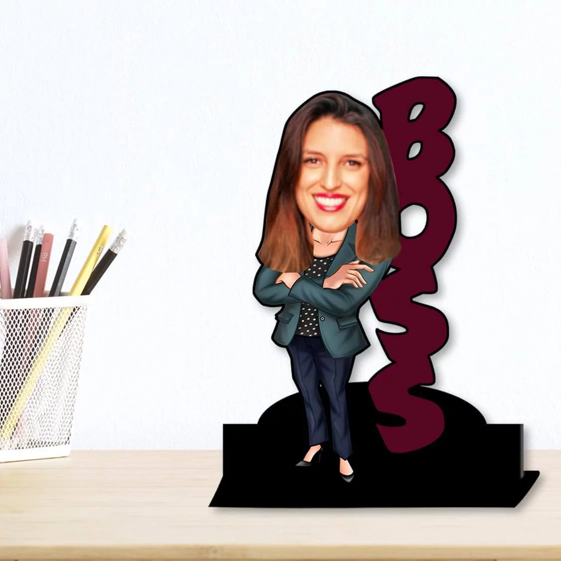 Personalized Caricature Gift for Lady Boss