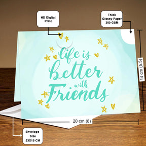 Life is Better with Friends Greeting Cards