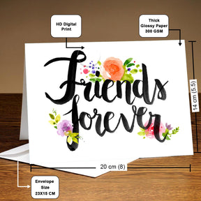 Personalised Friends Forever Greeting Card
