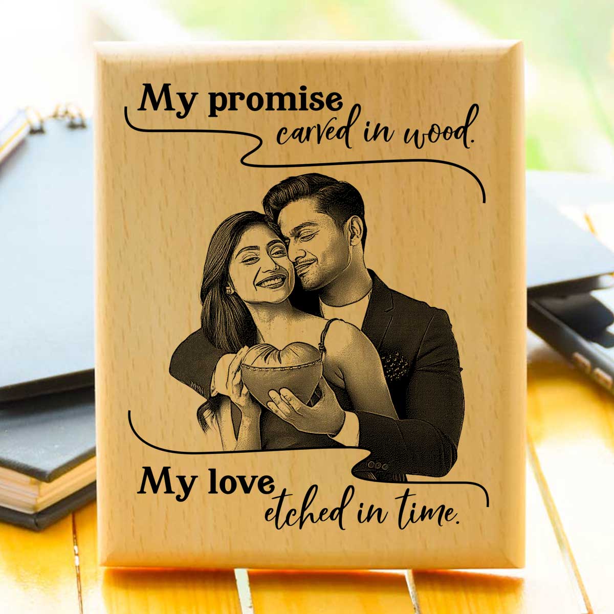 My Promise – Personalized Wooden Engraved Plaque