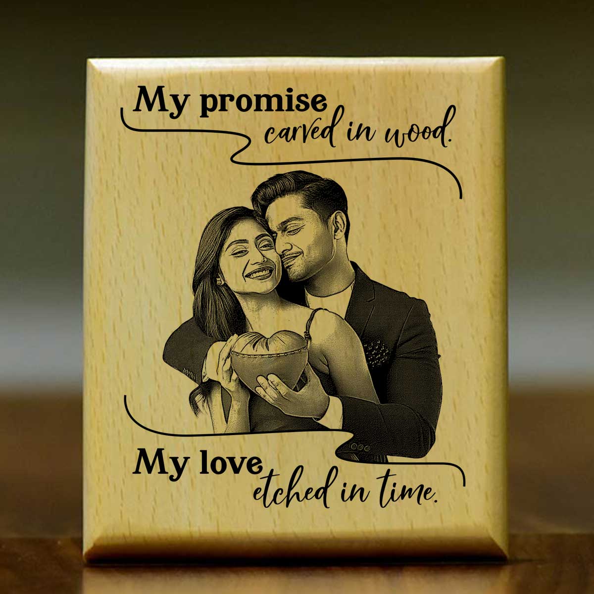 My Promise – Personalized Wooden Engraved Plaque