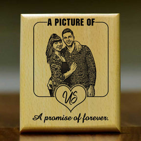 A Promise of Forever – Personalised Wooden Engraved Plaque