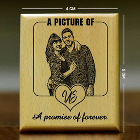 A Promise of Forever – Personalised Wooden Engraved Plaque