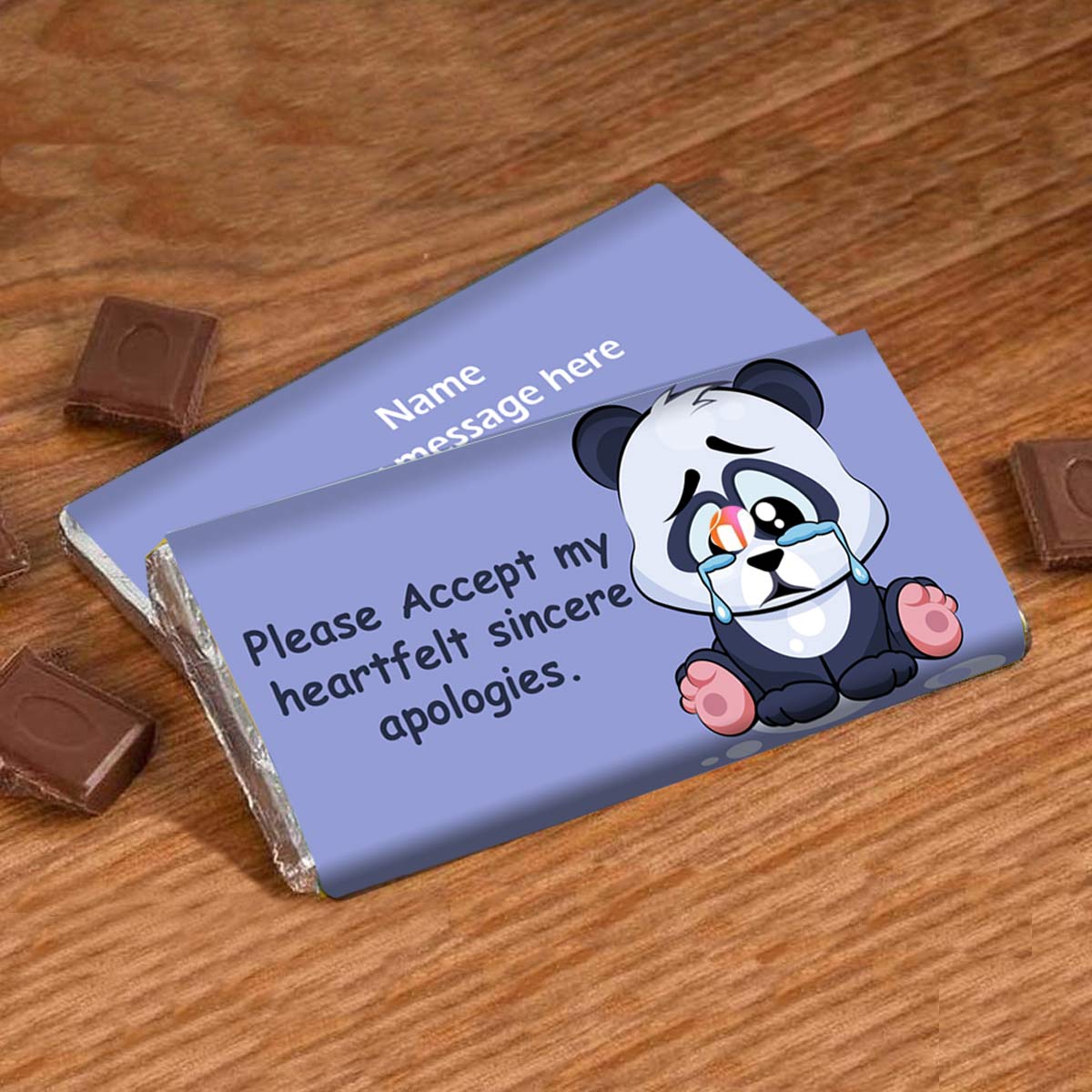 Please Accept My Heartfelt Sincere Apologies Personalised Choco Bar