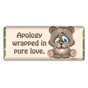 Apology Wrapped In Pure Love Personalised Choco Bar