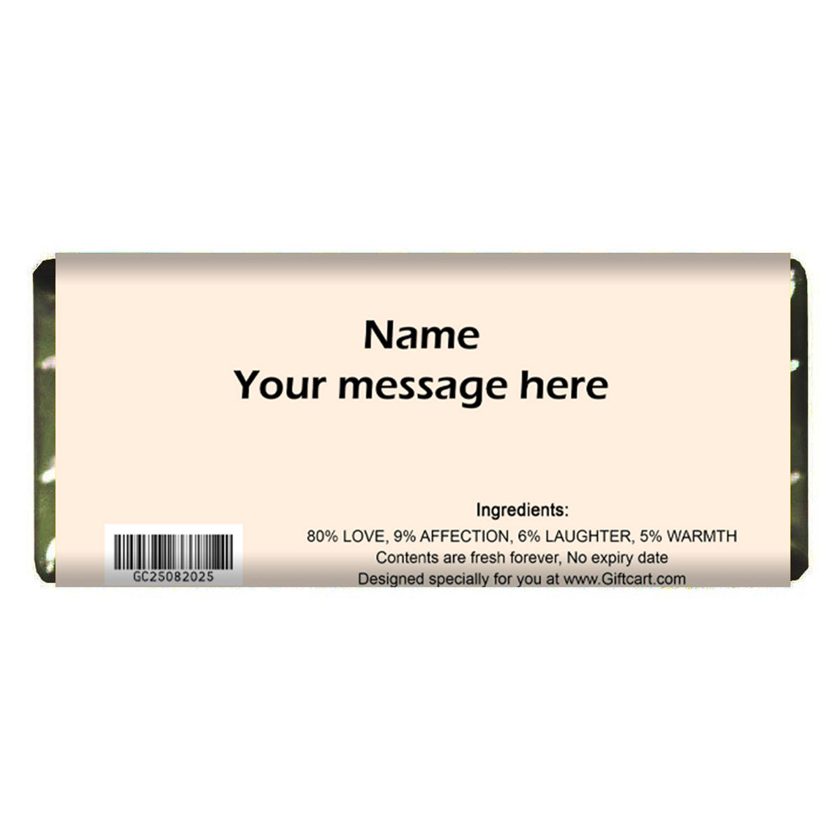 Apology Wrapped In Pure Love Personalised Choco Bar