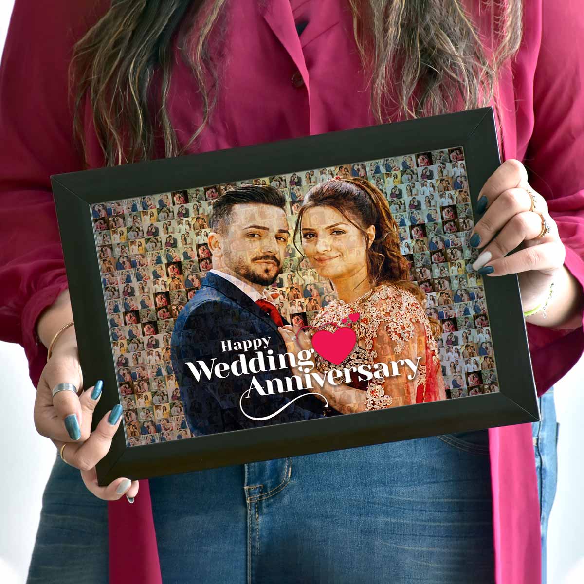 Mosaic Photo Frame Anniversary Gift