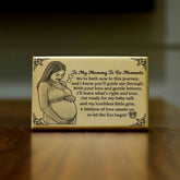 Personalized Wooden Engraved Photo Frame – A Message from Baby to Mom
