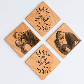 Personalised Happily Ever After Coaster Set