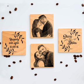 Personalised Happily Ever After Coaster Set
