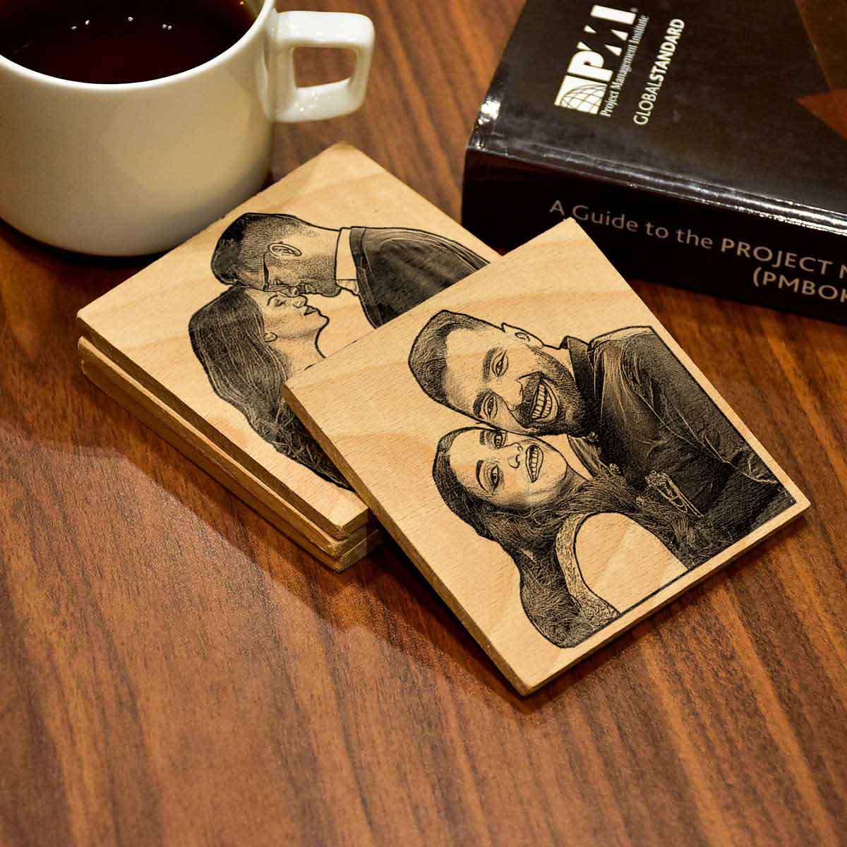 Personalised Happily Ever After Coaster Set
