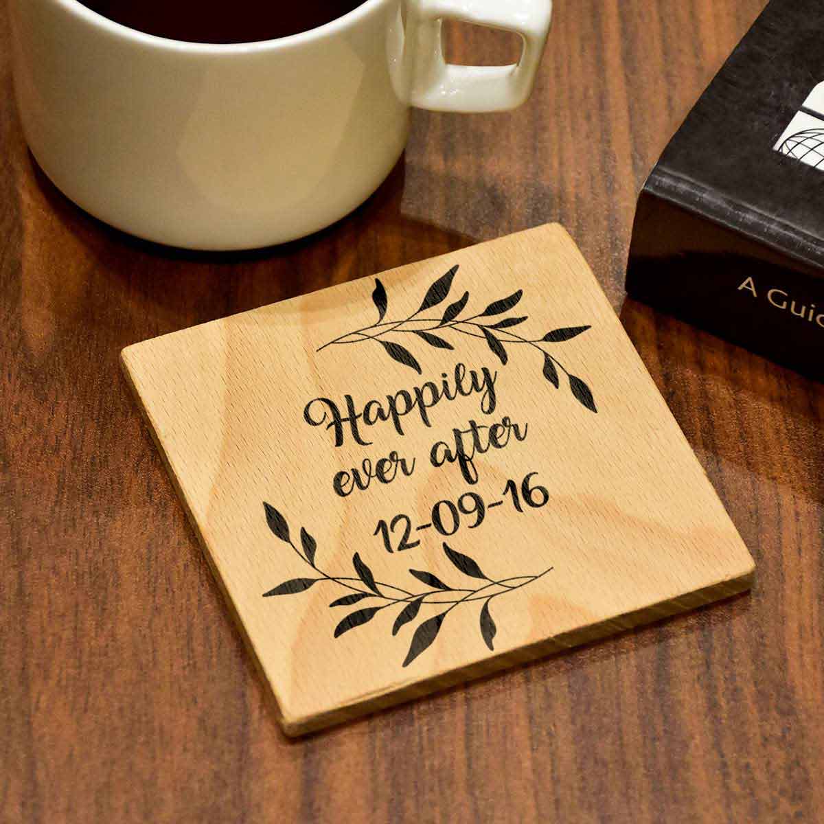 Personalised Happily Ever After Coaster Set