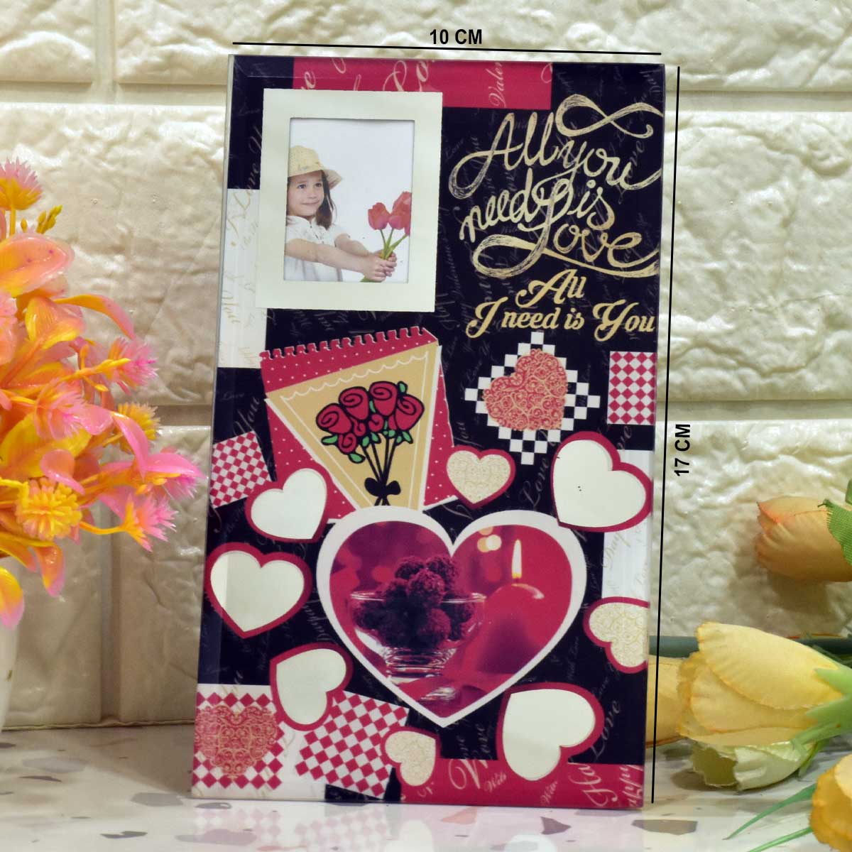 All You Need Glass Keepsake Photo Frame