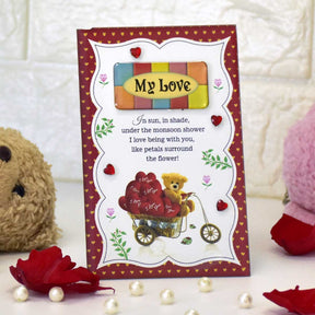 Glass Photo Keepsake with Cute Love Poem