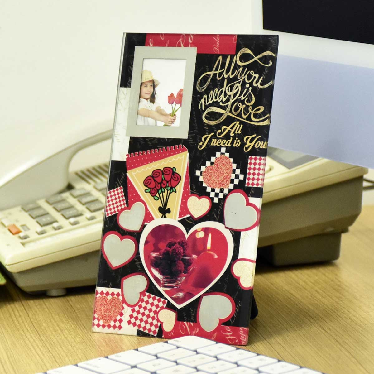 All You Need Glass Keepsake Photo Frame