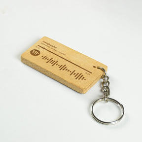 Personalised Spotify Code Song Wooden Keychain