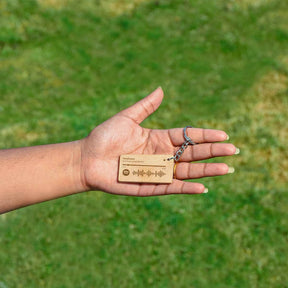 Personalised Spotify Code Song Wooden Keychain