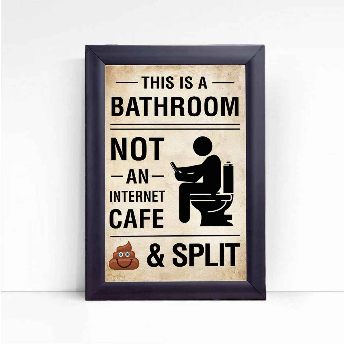 Personalised This is a Bathroom Framed Poster