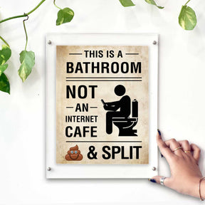 Personalised This is a Bathroom Framed Poster