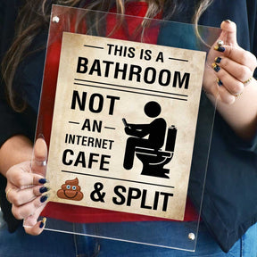 Personalised This is a Bathroom Framed Poster