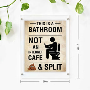 Personalised This is a Bathroom Framed Poster
