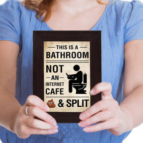 Personalised This is a Bathroom Framed Poster