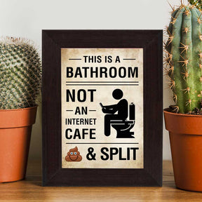 Personalised This is a Bathroom Framed Poster