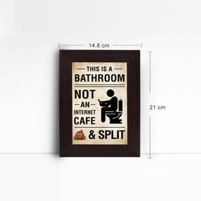 Personalised This is a Bathroom Framed Poster