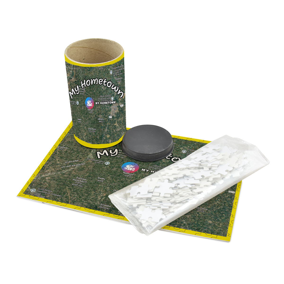 Customized My Hometown Map Jigsaw Puzzle Gift_4