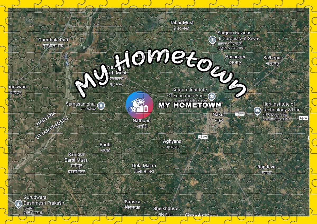Customized My Hometown Map Jigsaw Puzzle Gift_6