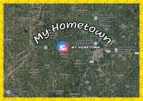 Customized My Hometown Map Jigsaw Puzzle Gift_6