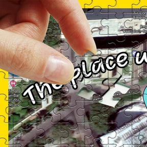 Personalized The Place Where I Was Born Map Jigsaw Puzzle Gift_1
