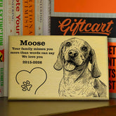 Personalized Moose Your Family Misses You Engraved Wooden Photo Frame Gift