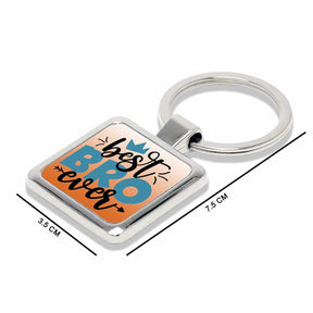 Best Bro Ever Metal Keychain