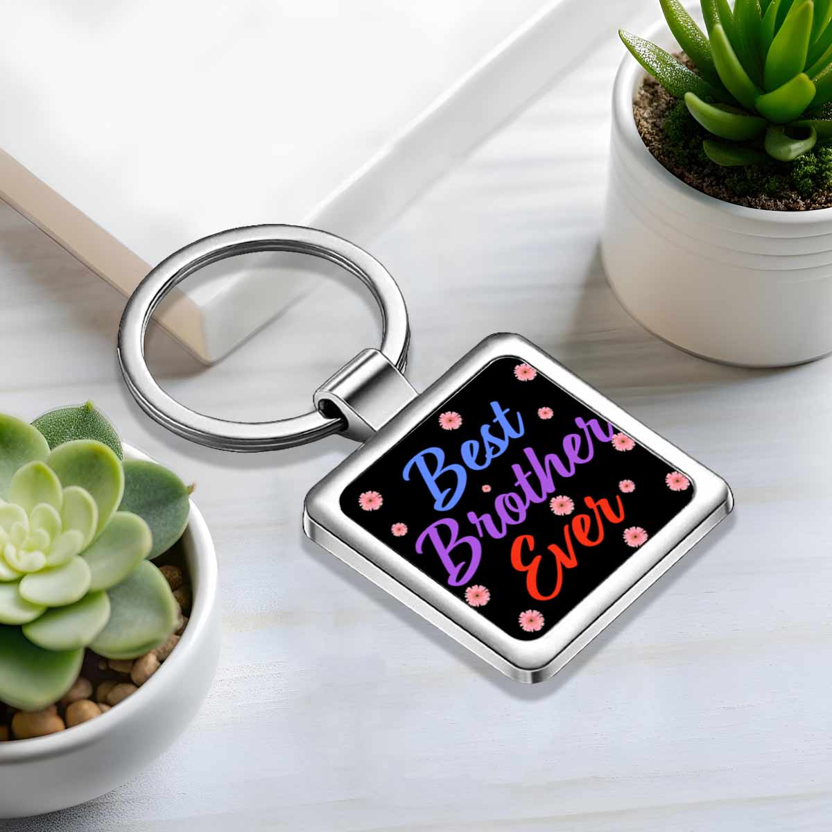 Best Brother Metal Keychain