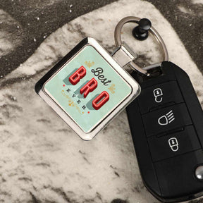 Best Ever Bro Metal Keychain