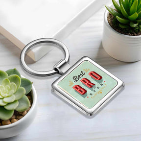 Best Ever Bro Metal Keychain